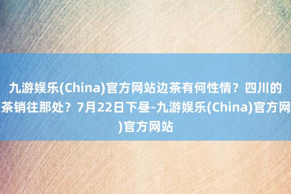 九游娱乐(China)官方网站边茶有何性情？四川的边茶销往那处？7月22日下昼-九游娱乐(China)官方网站