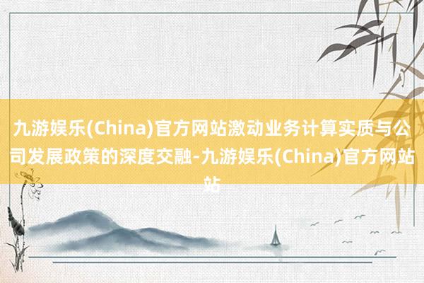 九游娱乐(China)官方网站激动业务计算实质与公司发展政策的深度交融-九游娱乐(China)官方网站