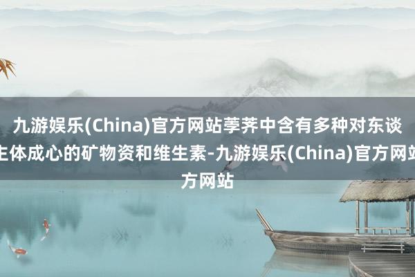 九游娱乐(China)官方网站荸荠中含有多种对东谈主体成心的矿物资和维生素-九游娱乐(China)官方网站